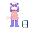 Adult Size Purple Rhino With Vertical Stripes Vest Mascot Costume