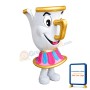 Notched Teacup With Pink Cup Holder Mascot Costume