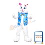 Plush Furry Big White Rabbit Mascot Costume