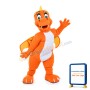 Adult Funny Cartoon Dragon With Wings Mascot Costume