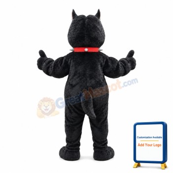 New Style Little Ugly Black Dog Mascot Costume