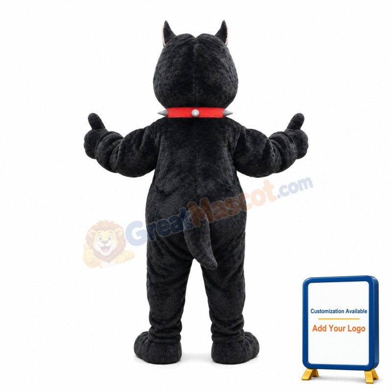 New Style Little Ugly Black Dog Mascot Costume
