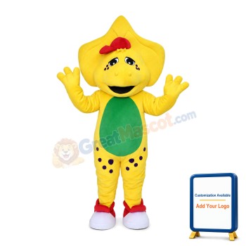 Likeable So Cute Yellow & Green Pterosaur Baby Mascot Costume