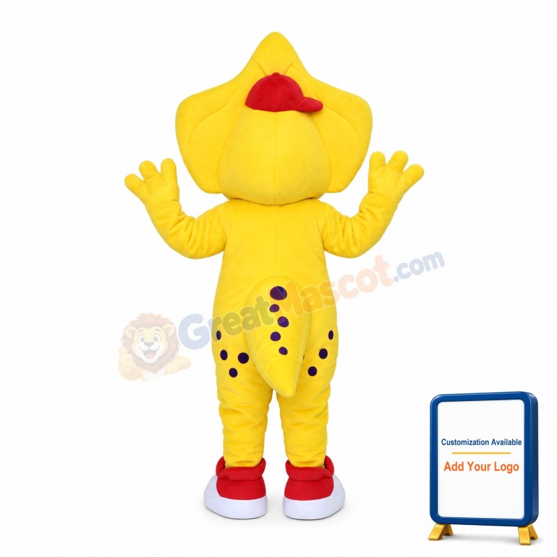 Likeable So Cute Yellow & Green Pterosaur Baby Mascot Costume