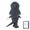 Realistic Grey Shark With Sharp Tooth Mascot Costume