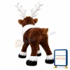 Unisex Running Plush Reindeer Mascot Costume