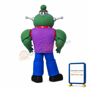 New Version Green Monster Robot Mascot Costume