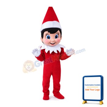 Happy Little Boy With Black Top Hat Mascot Costume