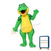 Green & Yellow Dinosaur Mascot Costume
