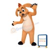 Adult Size Lovely Light Brown Dog Mascot Costume