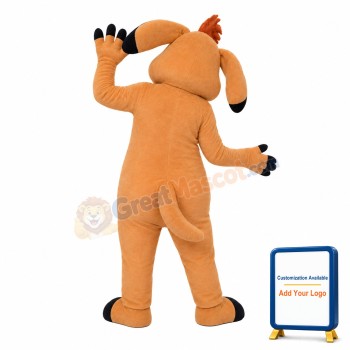 Adult Size Lovely Light Brown Dog Mascot Costume