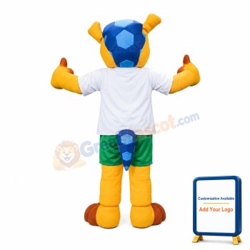 Fashion World Cup Yellow Deer Mascot Costume