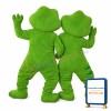 Lovely Cute Smiling Frog Mascot Costume