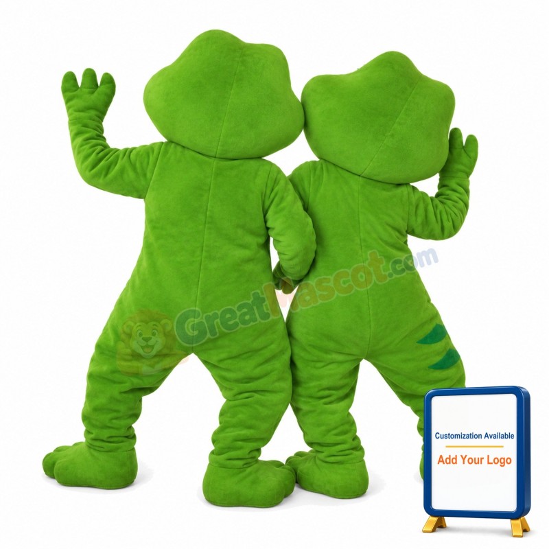 Lovely Cute Smiling Frog Mascot Costume
