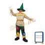 Scarecrow With Green Conical Hat Mascot Costume