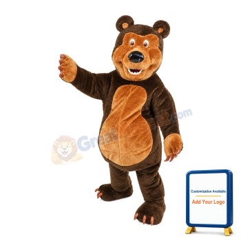 Brown Bear Mascot Costume
