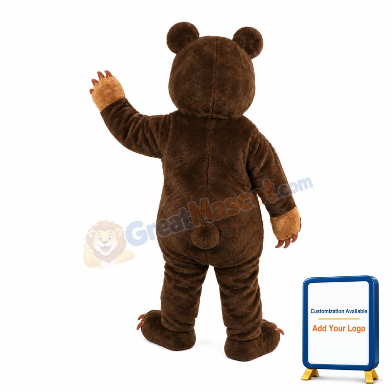 Brown Bear Mascot Costume