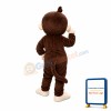 Basic Brown Monkey With Smiling Face Mascot Costume