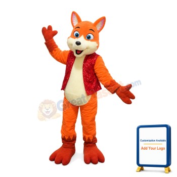 Classic Cunning Orange Fox Mascot Costume