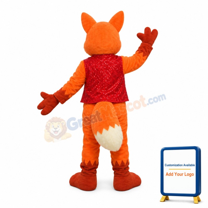 Classic Cunning Orange Fox Mascot Costume