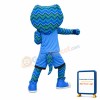 Blue Ripple Python In Sports Set Mascot Costume