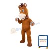 Standing Brown Horse Mascot Costume