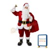 Bearded Santa Claus With Gift Bag Mascot Costume