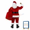 Bearded Santa Claus With Gift Bag Mascot Costume