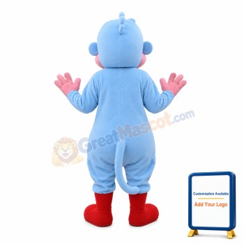 New Kind Funny Sky Blue Monkey Baby Mascot Costume