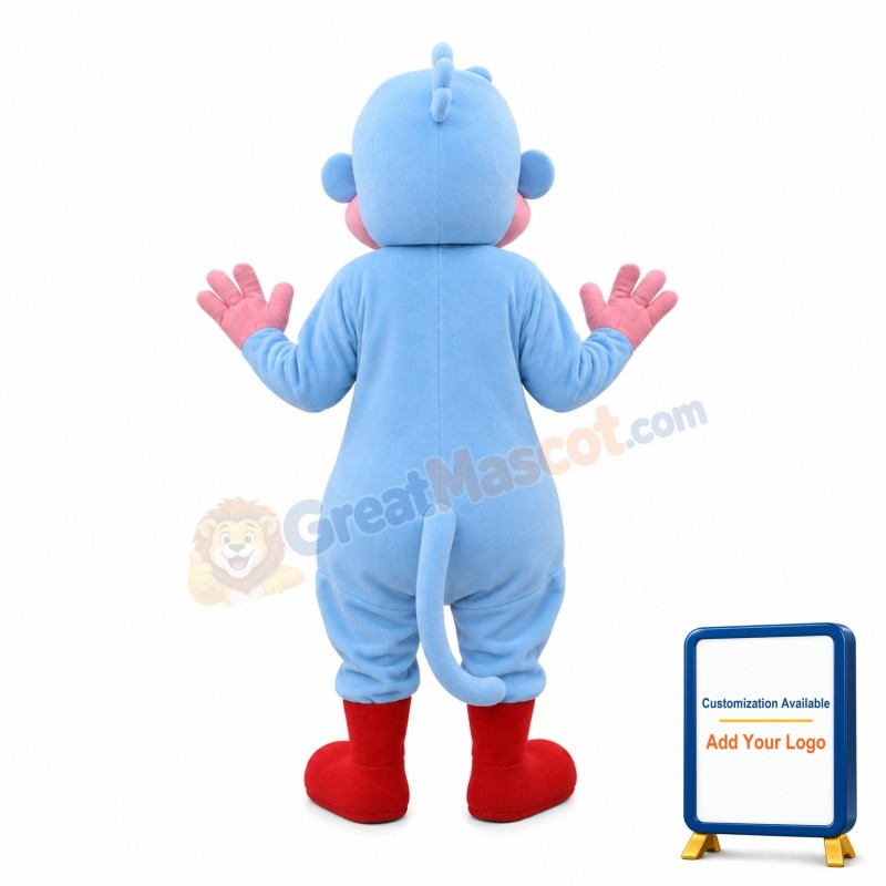 New Kind Funny Sky Blue Monkey Baby Mascot Costume
