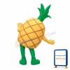 Cartoon Fresh Big Eyes Pineapple Mascot Costume