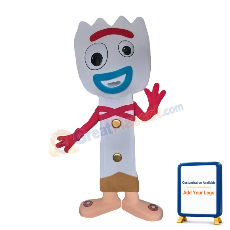 Funny Style Doll With Zigzag Hair Mascot Costume