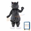 Grey Rabbit With Colorful Flower On Head Mascot Costume
