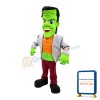 Strange Long Head Green Wack Mascot Costume