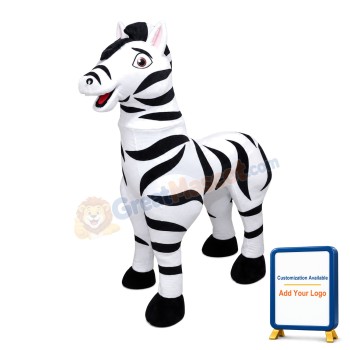 Normal Shaped Zebra Mascot Costume