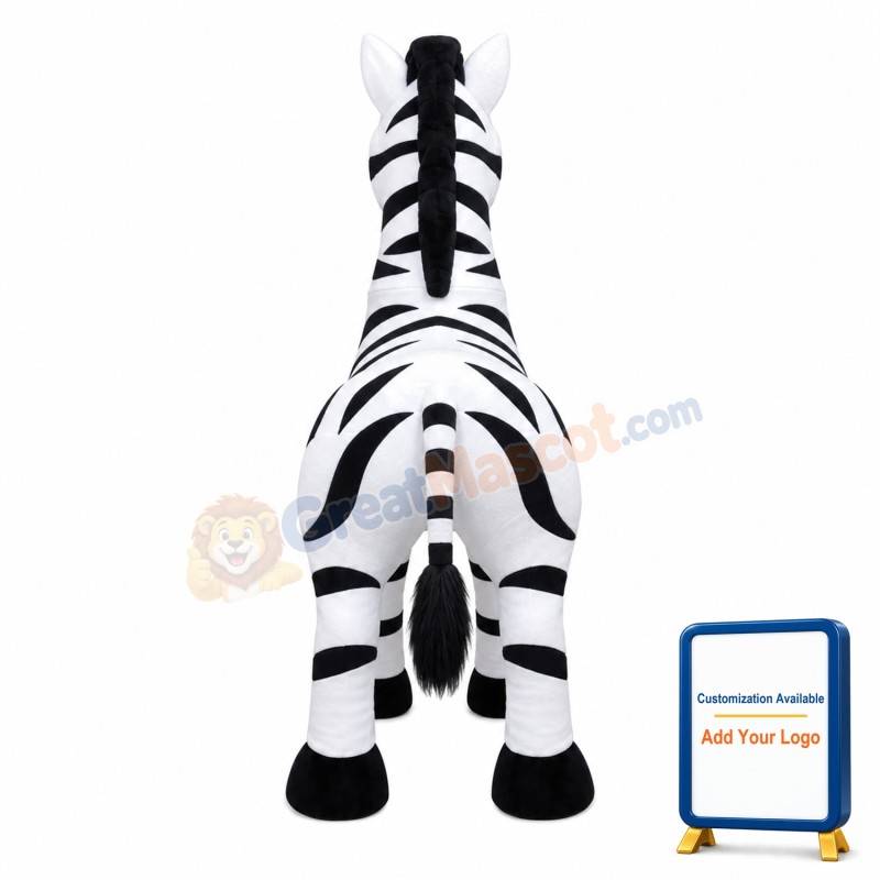 Normal Shaped Zebra Mascot Costume