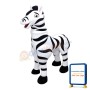 Normal Shaped Zebra Mascot Costume