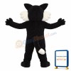 Adult Lively Black & White Cat Mascot Costume