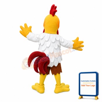 Adult Interesting White Chicken Mascot Costume