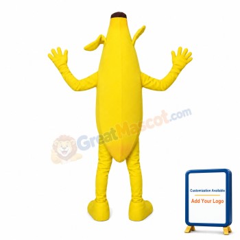Walking Banana With Two Ears Mascot Costume