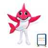 Bright Eyes Smiling Red Shark Mascot Costume