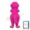 Shy Rose Red & Green Dragon Mascot Costume