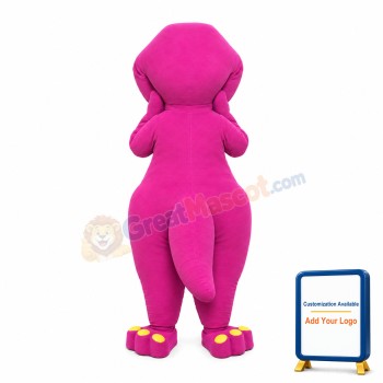 Shy Rose Red & Green Dragon Mascot Costume