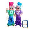 Colorful Indian Woman With Traditional Clothing Mascot Costume