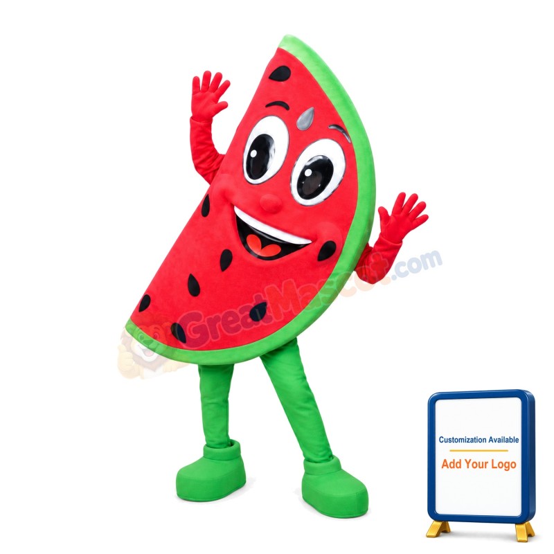 Cartoon Cute Slice Watermelon Mascot Costume