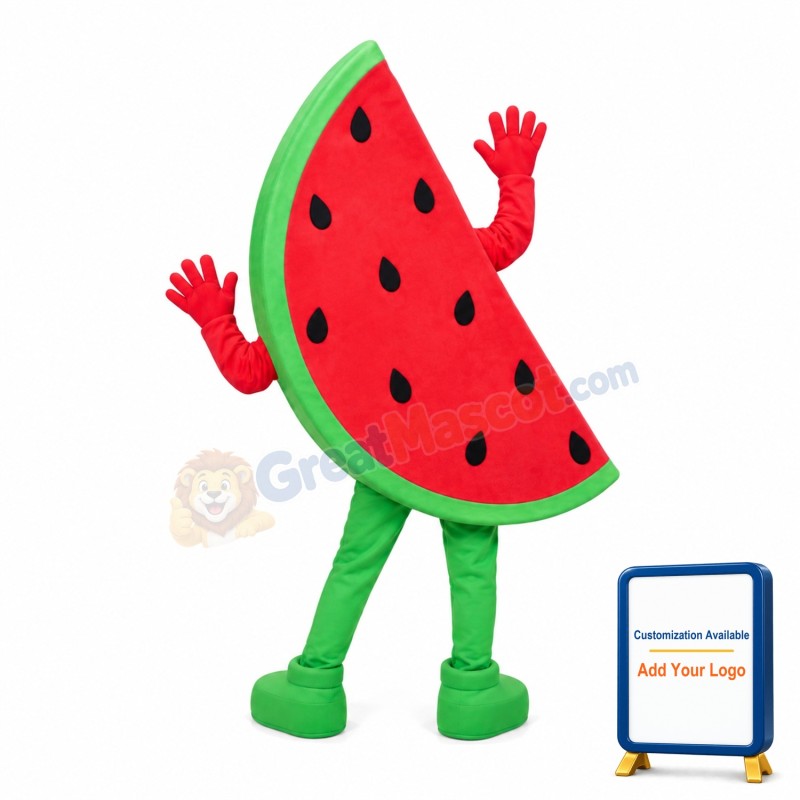 Cartoon Cute Slice Watermelon Mascot Costume
