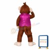 Smart Monkey With Bright Purple Vest Mascot Costume