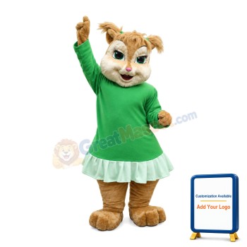 Squirrel Sisters With Colorful Set Mascot Costume