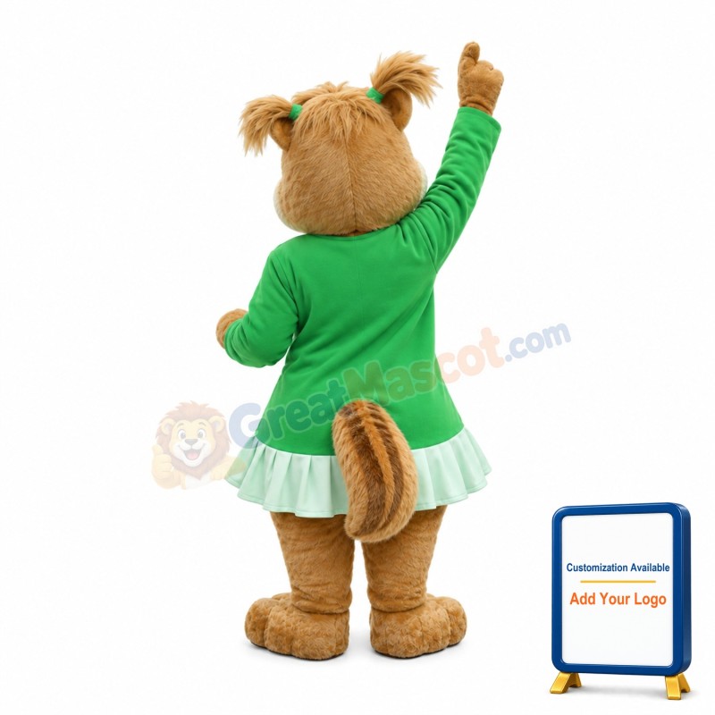 Squirrel Sisters With Colorful Set Mascot Costume