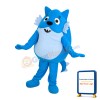 Strange Blue Egg Shaped Doll Mascot Costume